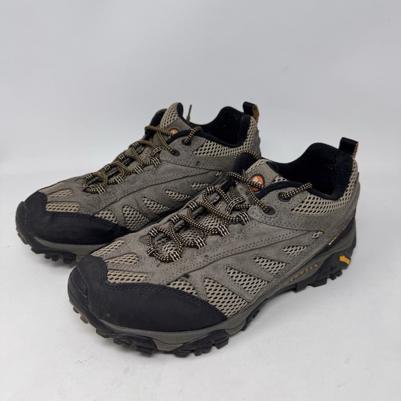 Merrell Moab 3 Mid WP Men's Hiking‎ Boots 9 Brown Vibram Ventilator Walnut Shoes